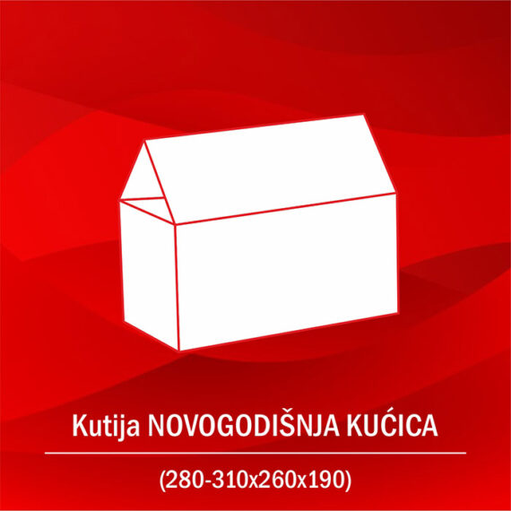 Kutija NOVOGODIŠNJA (kućica)
