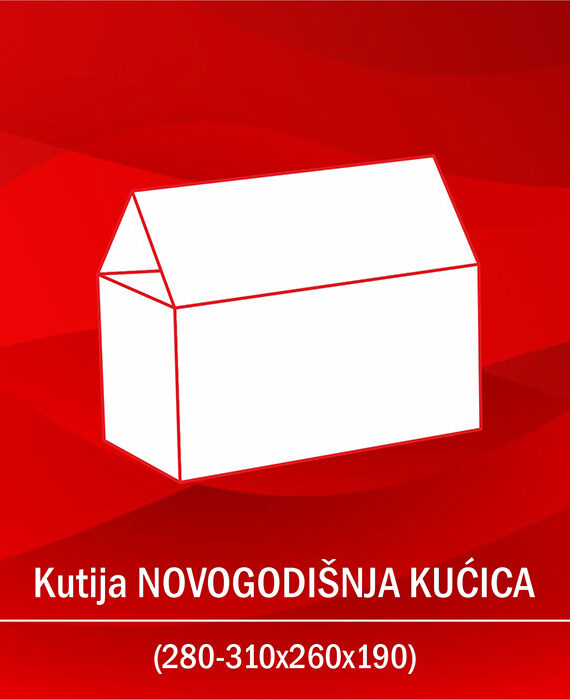 Kutija NOVOGODIŠNJA (kućica)